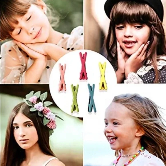 MAKE OFFER 🆕ADORABLE HAIR CLIPS 10 PACK - Picture 2 of 8